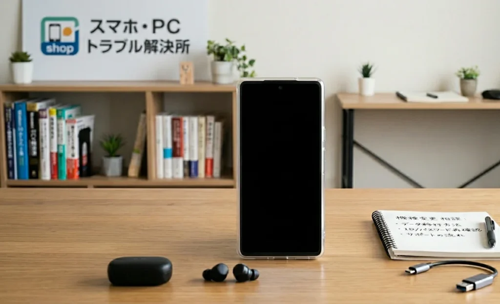 スマホの機種変更後の設定サポートのイメージ