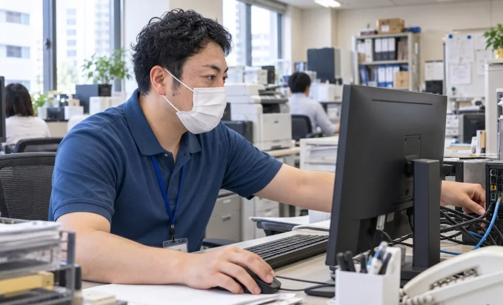 パソコンのDNPの出張パソコン修理サポートのイメージ